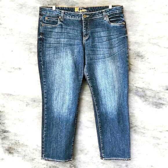 KUT FROM THE KLOTH Women's Plus Size Dark Stone Wash High Rise Jeans SIZE 18W - Picture 1 of 12